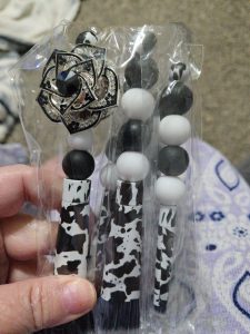 This 5 piece makeup brush set is beautiful and practical. 