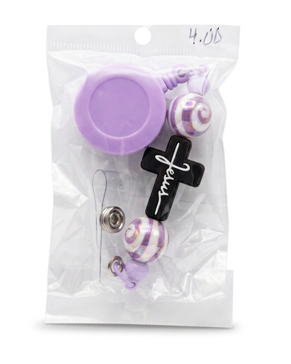 Faith Cross Badge Holder