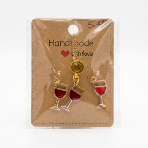 Wine Glass Jewelry Set