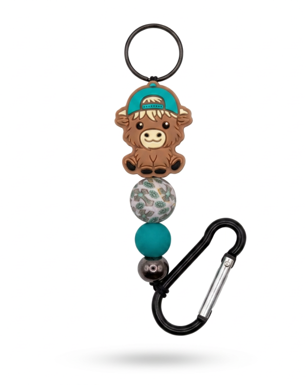 Highland Cow Keychain