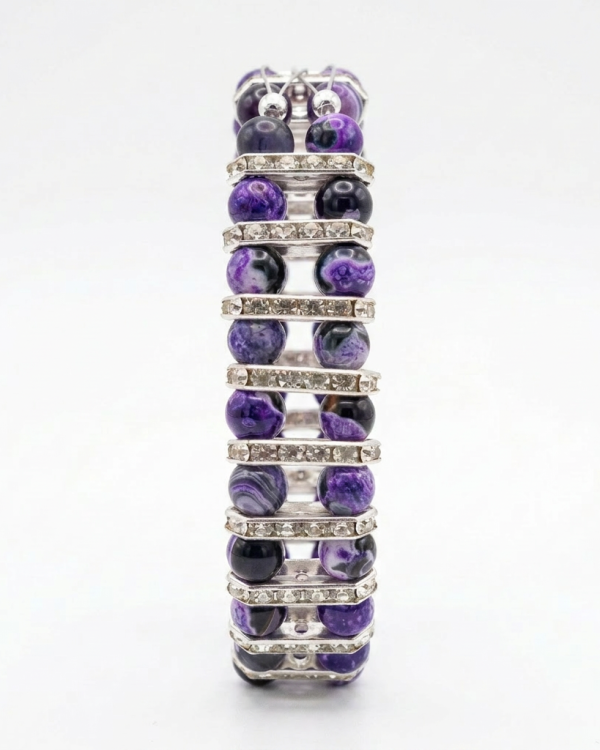 Amethyst Marble Phone Chain