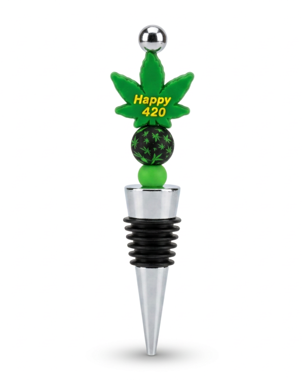 Green Leaf Wine Stopper